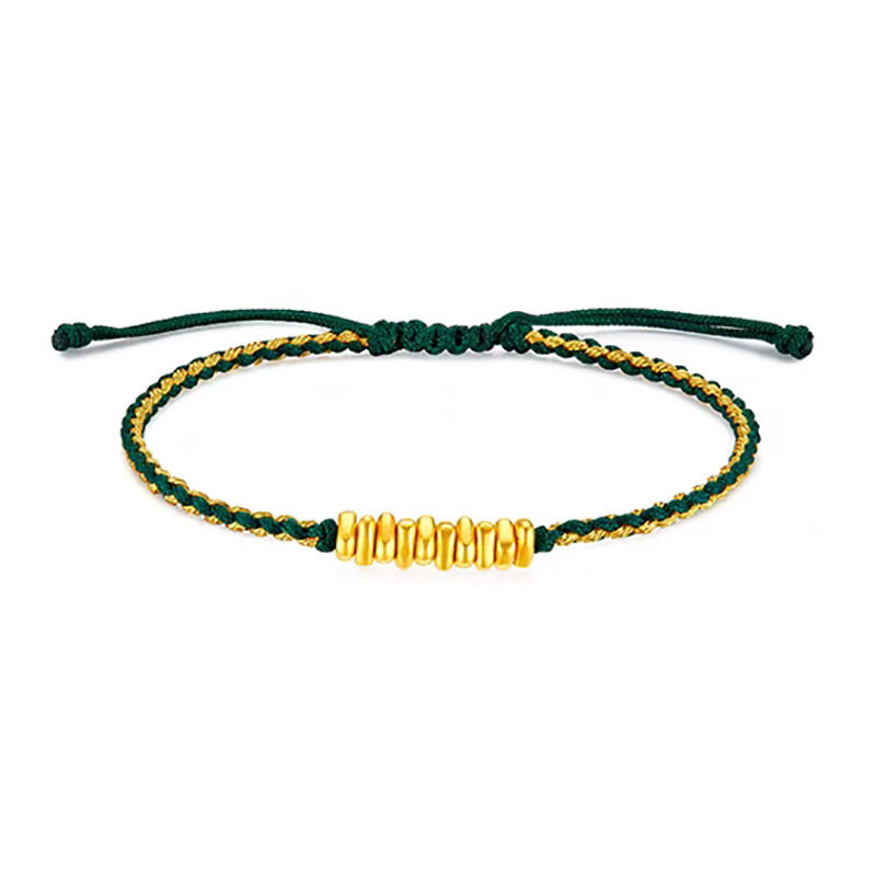 완벽한 금색과 녹색 밧줄