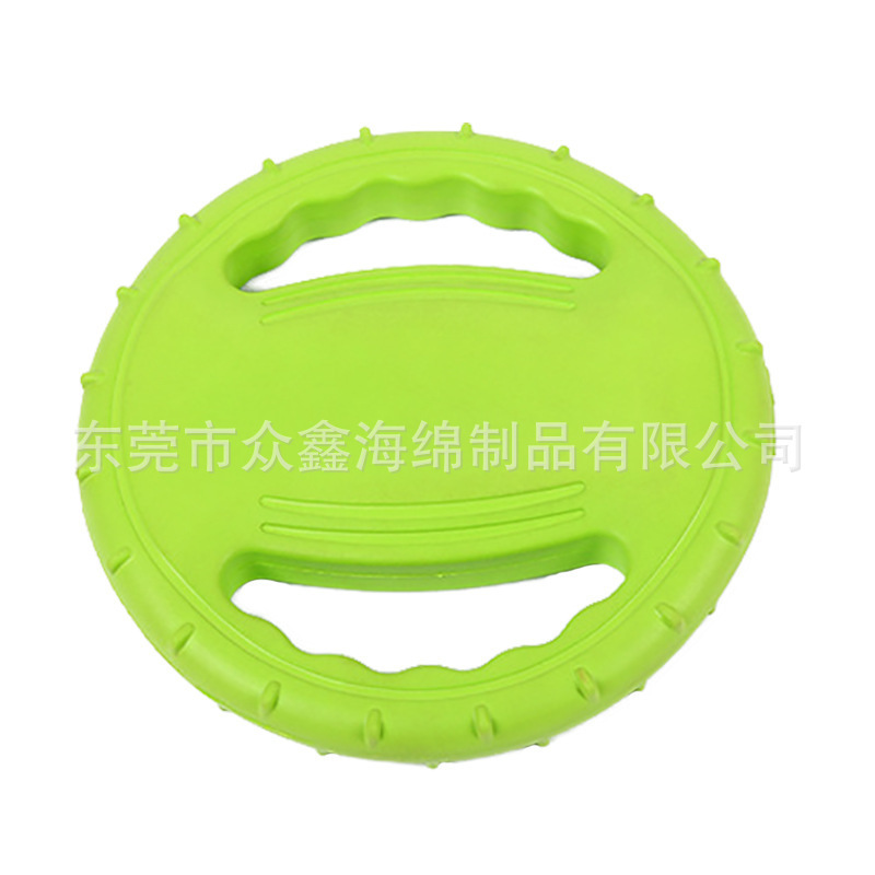 可贴标现货EVA拉环浮水宠物玩具飞盘狗狗耐咬带绳球磨牙金毛玩具|undefined