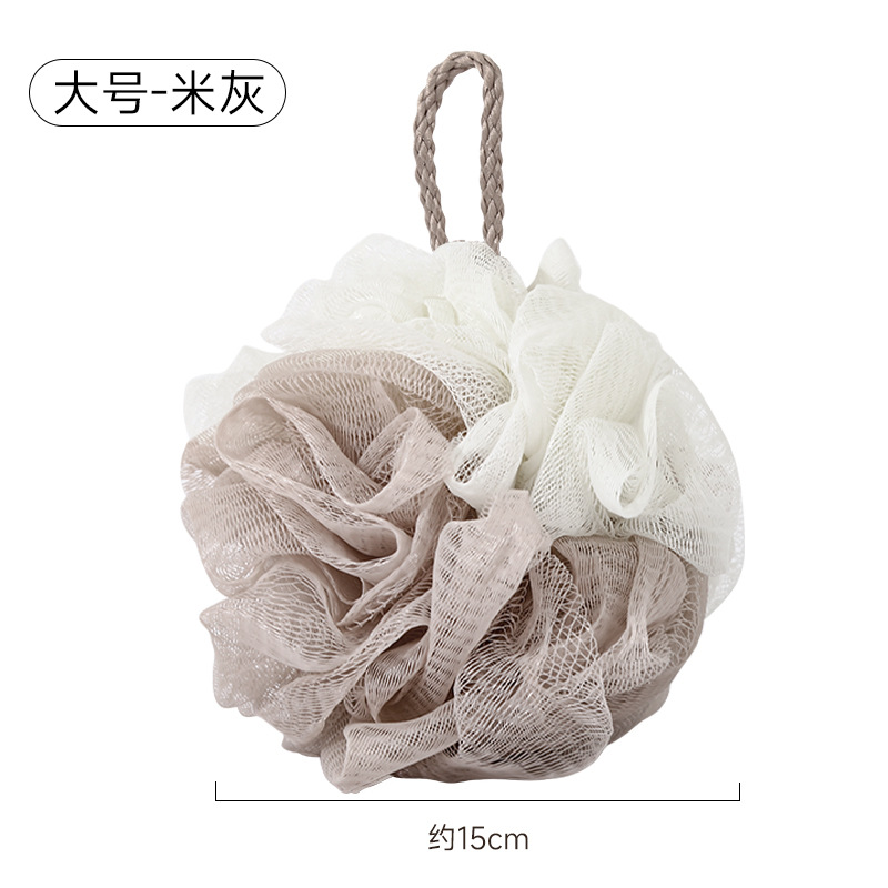 Bola de baño no dispersa grande de alta gama, flor de baño, lindo baño, baño de burbujas, toalla de baño de flores de baño femenina