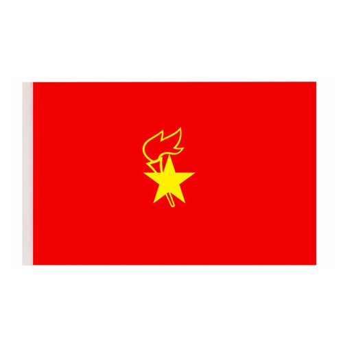 Flag bearer of the Red Flag, China Young Pioneers Team flag, unit flag, detachment flag, student, Young Pioneer