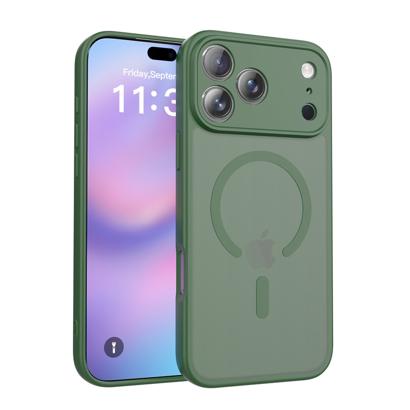 苹果17手机壳精孔磨砂液态肤感磁吸防摔新款iPhone16pro max跨境|undefined