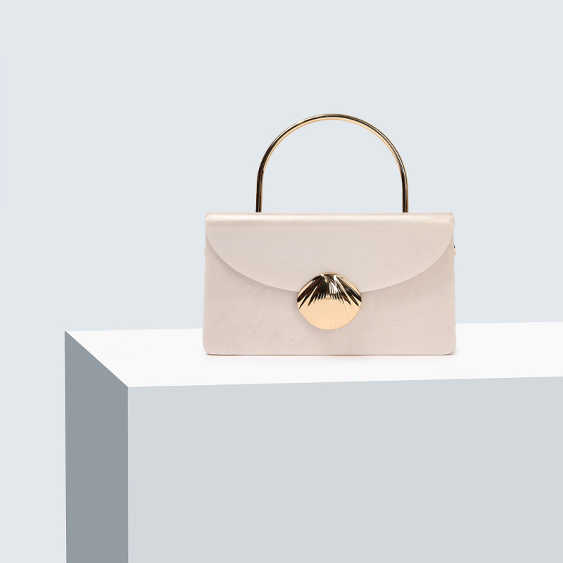 イブニングバッグ アクリルパールウォレット シングルショルダー クロスボディバッグ シングルショルダー クロスボディ かわいい アイボリー パールカラー クラッチバッグ|undefined