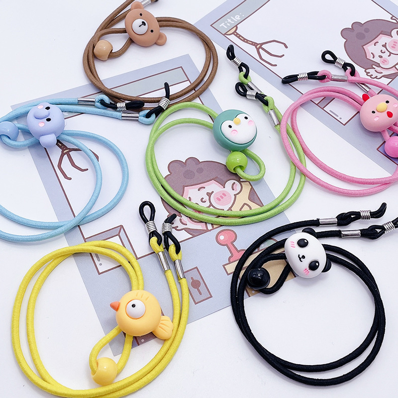 Children's Neck-hanging Glasses Rope Chain Non-slip Hanging Chain Fixed Glasses Accessories Loose and Tight Spinky Rope Chain Hot-selling Accessories