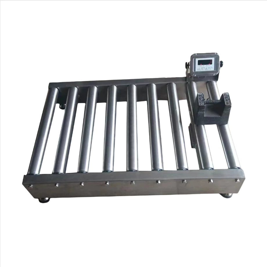 Весы для сборочной линии 100кг, роликовые весы без привода, роликовые весы 120кг, роликовые весы 75kg с сигнализацией