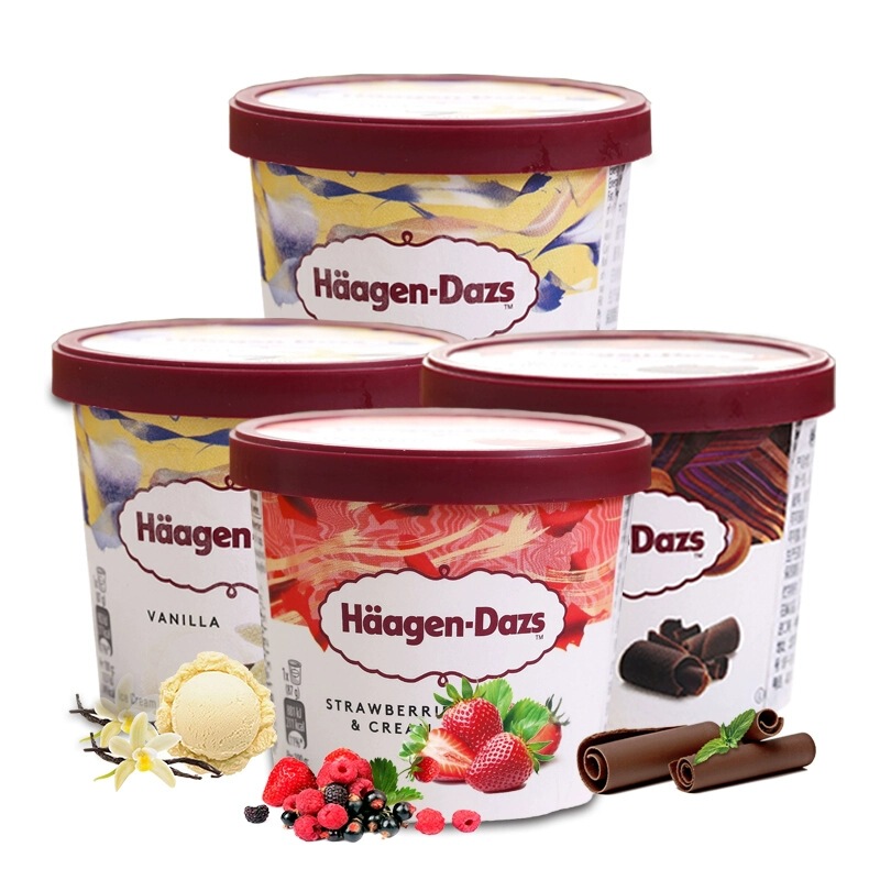 French Haagenida Si Ice Cream Haage Dazs Cookie Vanilla Strawberry Matcha Ice Cream Cup Wholesale French Haagenida Si Ice Cream Haage Dazs Cookie Vanilla Strawberry Matcha Ice Cream Cup Wholesale