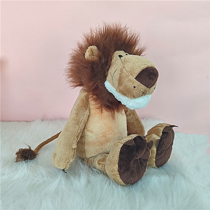 Grandes animales del bosque juguetes de peluche león elefante ciervo mono tigre muñeca de regalo fábrica al por mayor