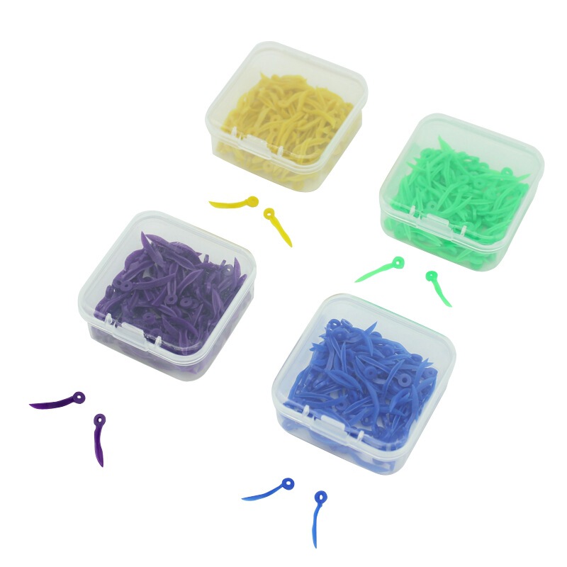 Dental Wedges with Holes, Plastic Dental Wedges, Gap Wedges, 100 Pieces Per Box Dental Wedges with Holes, Plastic Dental Wedges, Gap Wedges, 100 Pieces Per Box