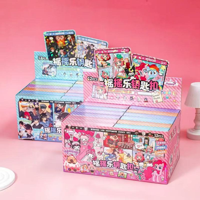 クリエイティブアクリルシェーカー漫画アニメーションキーホルダースクールバッグペンダント高価値ニッチ装飾ギフト|undefined