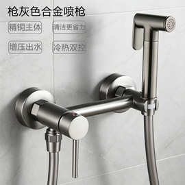 仑苍304不锈钢马桶伴侣喷枪套装高压增压妇洗器卫生间厕所冲洗头