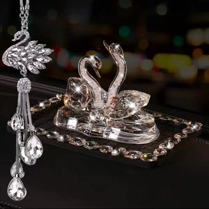 Car Dashboard Decoration Perfume, Creative and Unique, Popular on Tiktok, Goddess Style Crystal Swan