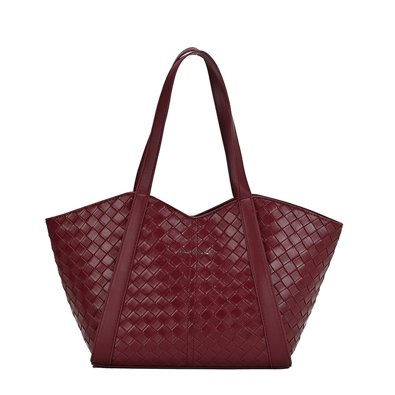 Nuevo bolso Tote marca de bolso plano tejido bolso de hombro de gran capacidad de mujer moda versátil bolso de brazo de viaje