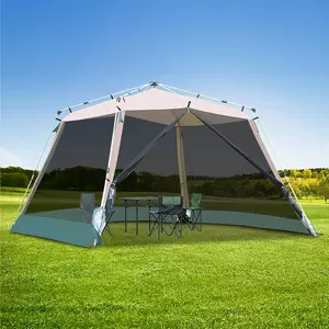 Çöl Balıqçılığı üçün Tam Avtomatik Alüminium Dirəkli Çadır, Günəşdən Qoruyan Tent