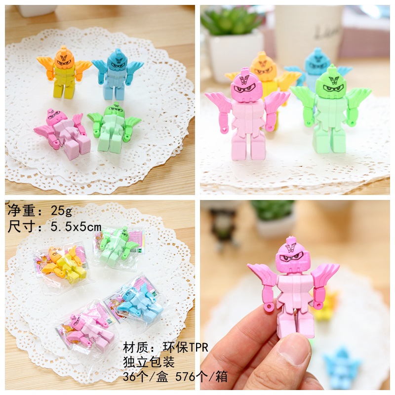 Borrador creativo modelado animal 3D tridimensional borrador extraíble lindo estudiante papelería suministros al por mayor