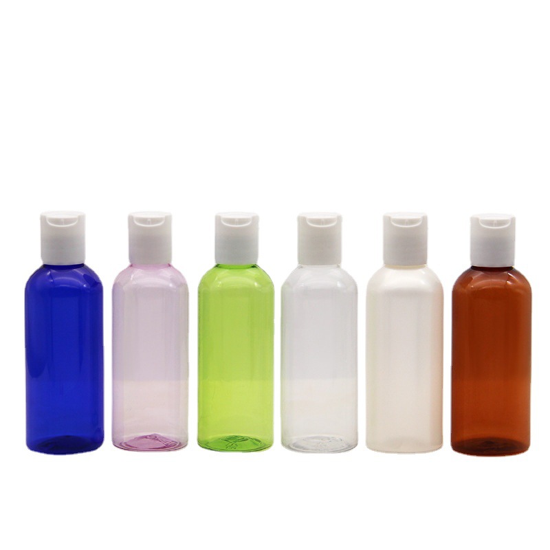 多色 100Ml 圆肩千秋盖瓶 乳液分装瓶 花水瓶 挤压瓶 旅行分装瓶