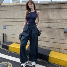 美式穿搭复古搭配一整套今年流行时尚背心+工装休闲裤2025夏季in