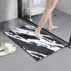 北欧の軽い豪華な大理石の紋様のタフなマットトイレの入り口の速乾の足のマットの家のドアのマットの吸水の滑り止めのマット