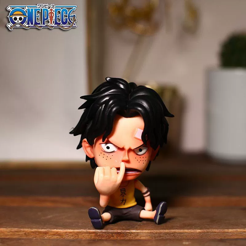 One Piece GKQ версия Луффи Эйс презирает любовь Санжа Зоро Чоппер фігурка подарок автомобильная подвеска слепая коробка