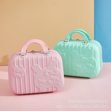 2023卡通兔儿童手提箱小行李箱14寸迷你旅行箱化妆箱伴手礼登机箱