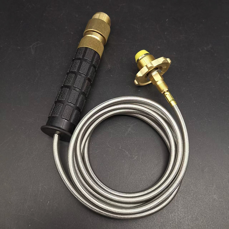 Manpu fuego pulverización pistola de soldadura tipo tarjeta de tanque de gas plano adaptador de conversión de gas licuado refrigerador tubo de aluminio aire acondicionado tubo de cobre soldadura