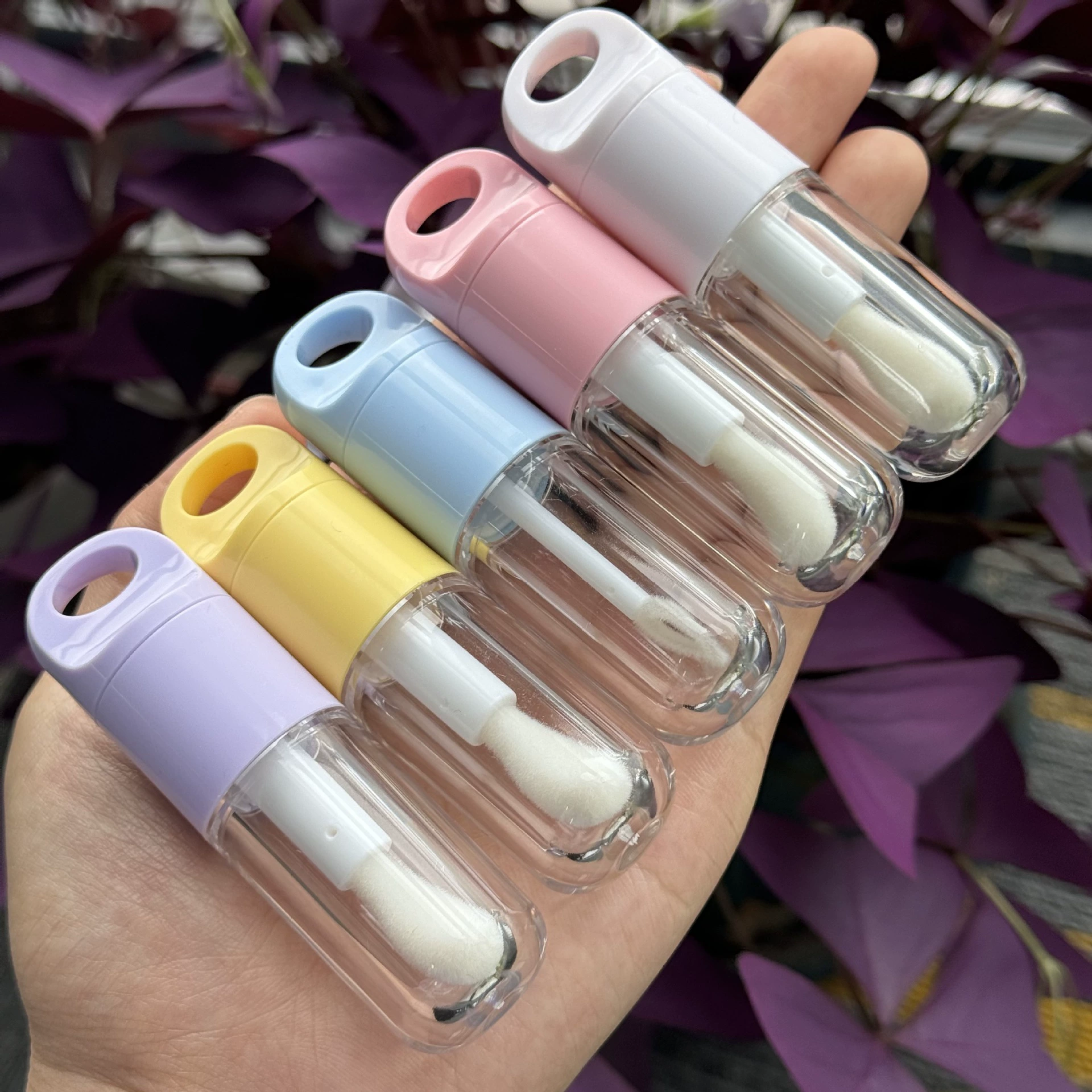 Брелок diy губная трубка большая головка щетки губная трубка губы глазурь купол круглая бутылка упаковочная фабрика оптовая печатная log