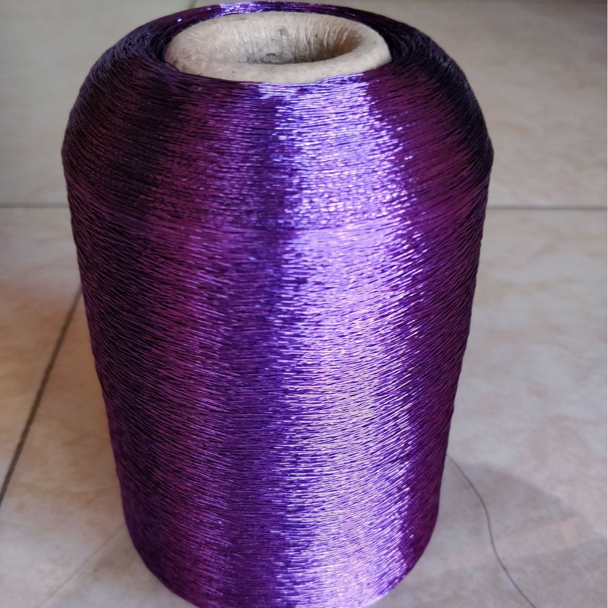 金色金属丝四股捻合金银丝捻股纱机车缝制5股浅紫金属线捻股纱