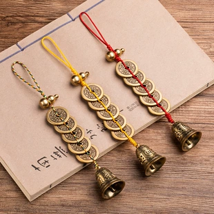 Red rope bracelet, pendant, small bell, increased thickness