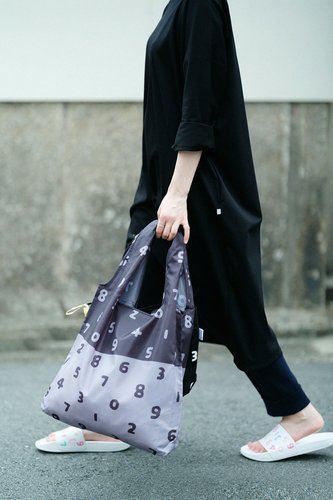 Japanese shopping bag Oxford cloth cartoon large capacity foldable grocery bag SOU digital leisure storage bag environmentally friendly