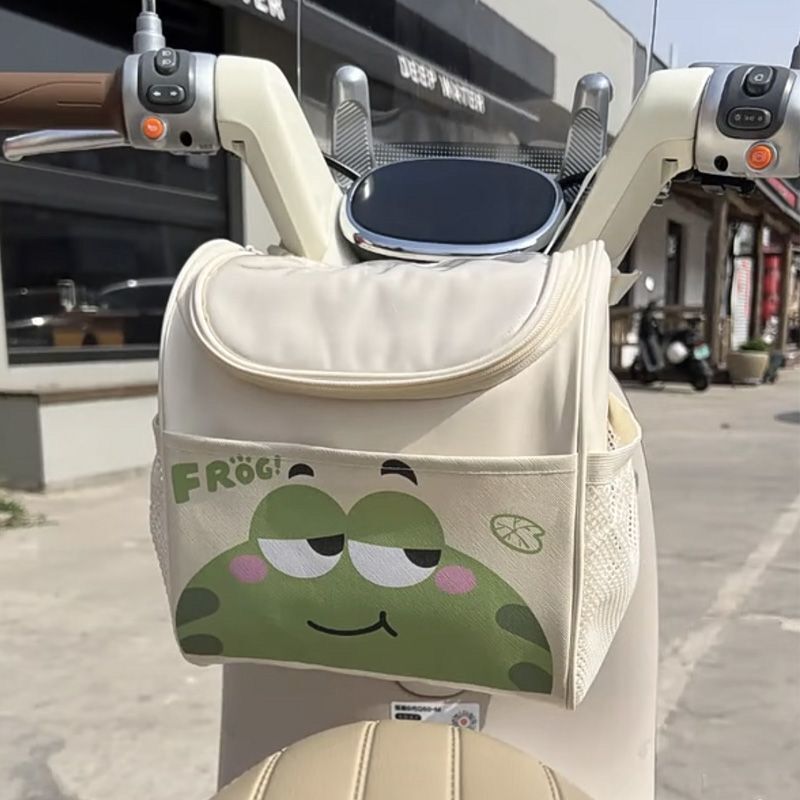 Electric Vehicle Hanging Bag Waterproof Front Hanging Bag Electric Vehicle Charger Storage Bag Battery Vehicle Storage Pocket Front Hanging Bag