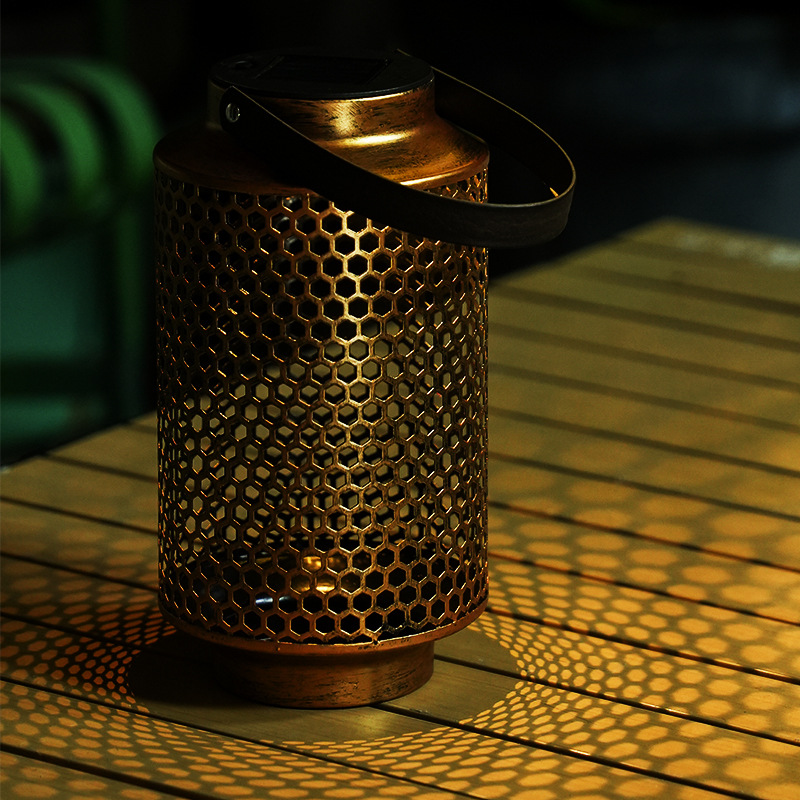 travel atmospheric lamp solar-powered with projector for gazebo