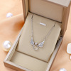 Necklace stainless steel, elite fashionable chain for key bag , wholesale, does not fade