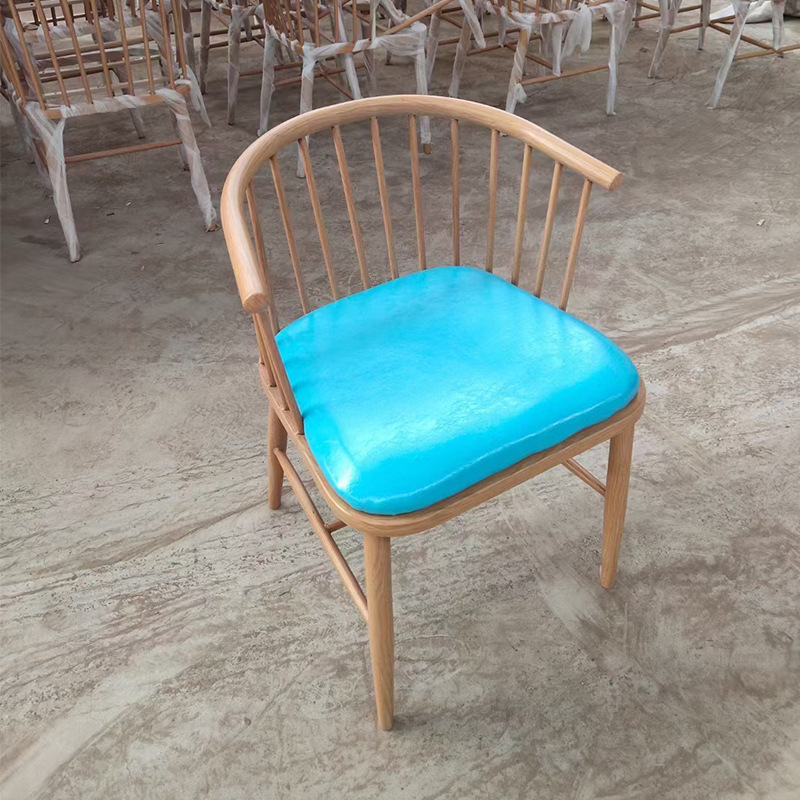 Hotel dining chairs, household solid wood princess chairs, milk tea shop round chairs, snack shop computer chair back chairs, wholesale