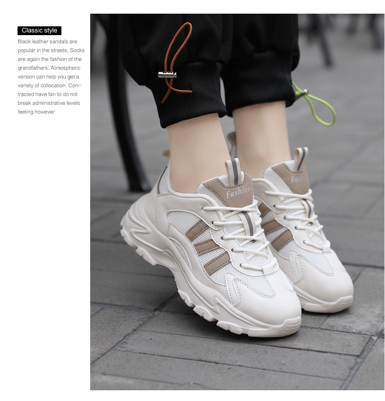 Scarpe da tennis da donna Scarpe da passeggio Scarpe in pelle Scarpe da ginnastica Scarpe da ginnastica sintetiche in mesh facili da pulire_voghion.com