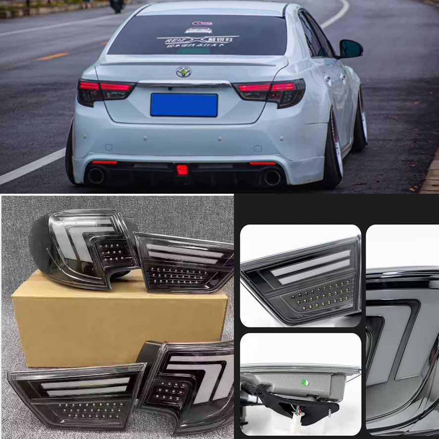 Aplicable a 13 - 17 Toyota nuevo Ruizhi versión japonesa de negro GS conjunto de luz trasera LED luz de freno de servicio