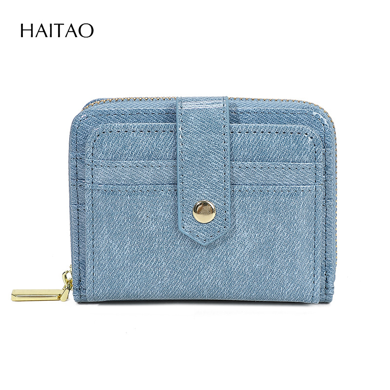 2025 nueva cartera corta de dos plegables para mujeres cartera multi-tarjeta cartera de cambio INS