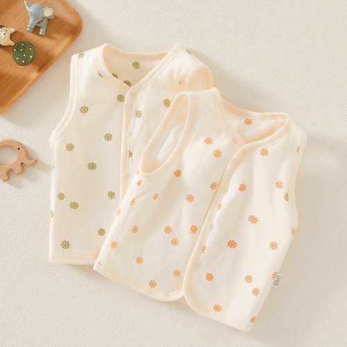 Children's vest for spring and autumn, padded cotton, thick baby clothes for boys and girls, infants and toddlers, autumn new baby clothes
