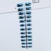 Nail stickers, long removable fake nails for manicure, wholesale, European style, 24 pieces, mid-length, ready-made product