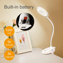 Mini Reading Lamp Clip Light Flexible USB Charge Cable LED B