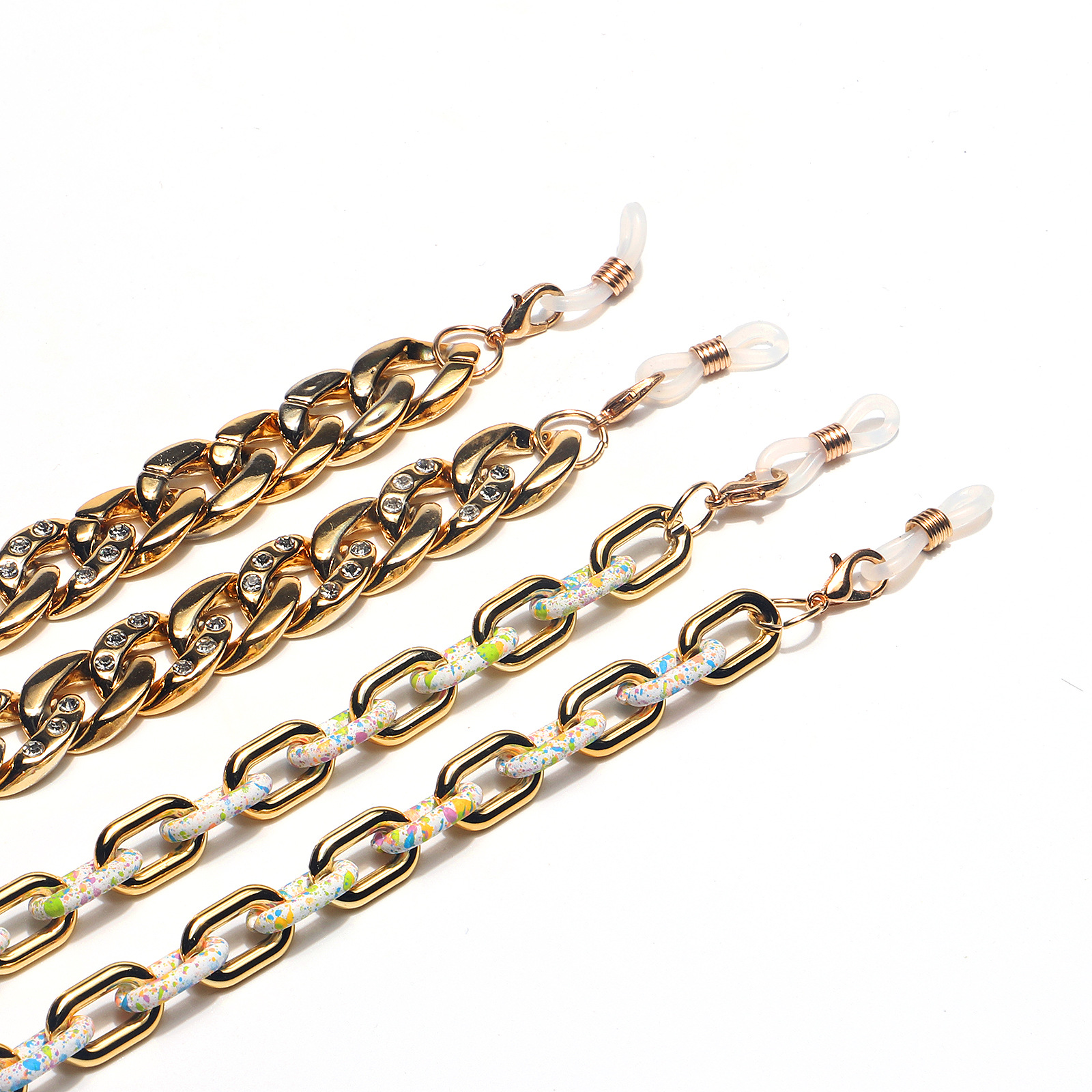 Women's, Men's Gender Cute, Lady, Handmade Style Fashion Simple Hollow Inlaid Rhinestone Glasses Chain Wholesale Nihaojewelry