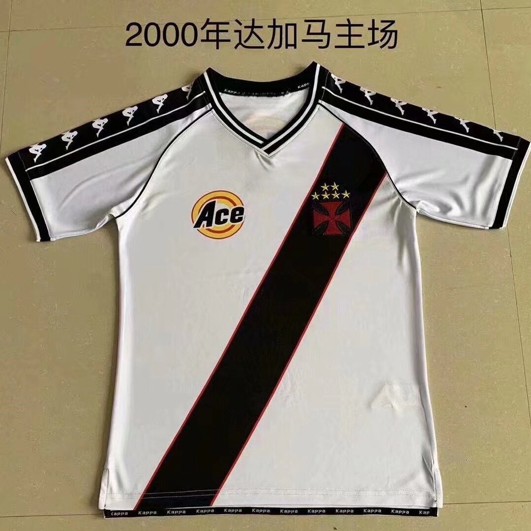 Retro Popular Vasco Da Gama Short-Sleeved Sports Casual Jersey Football Jersey