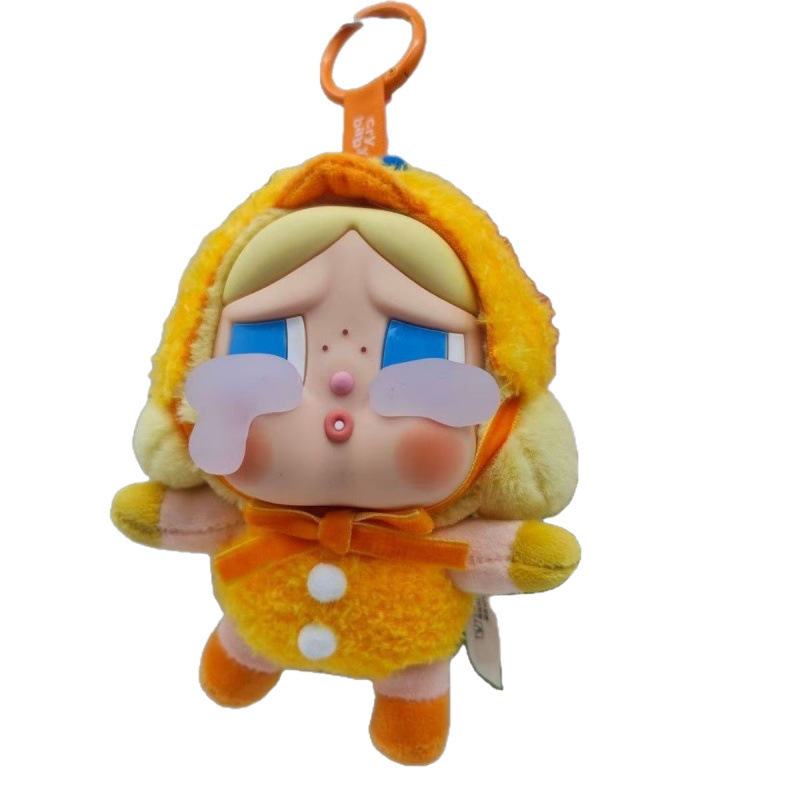 CRYBABY盲盒眼泪新品跨境哭娃毛绒公仔盲盒搪胶潮玩娃娃钥匙挂件|undefined