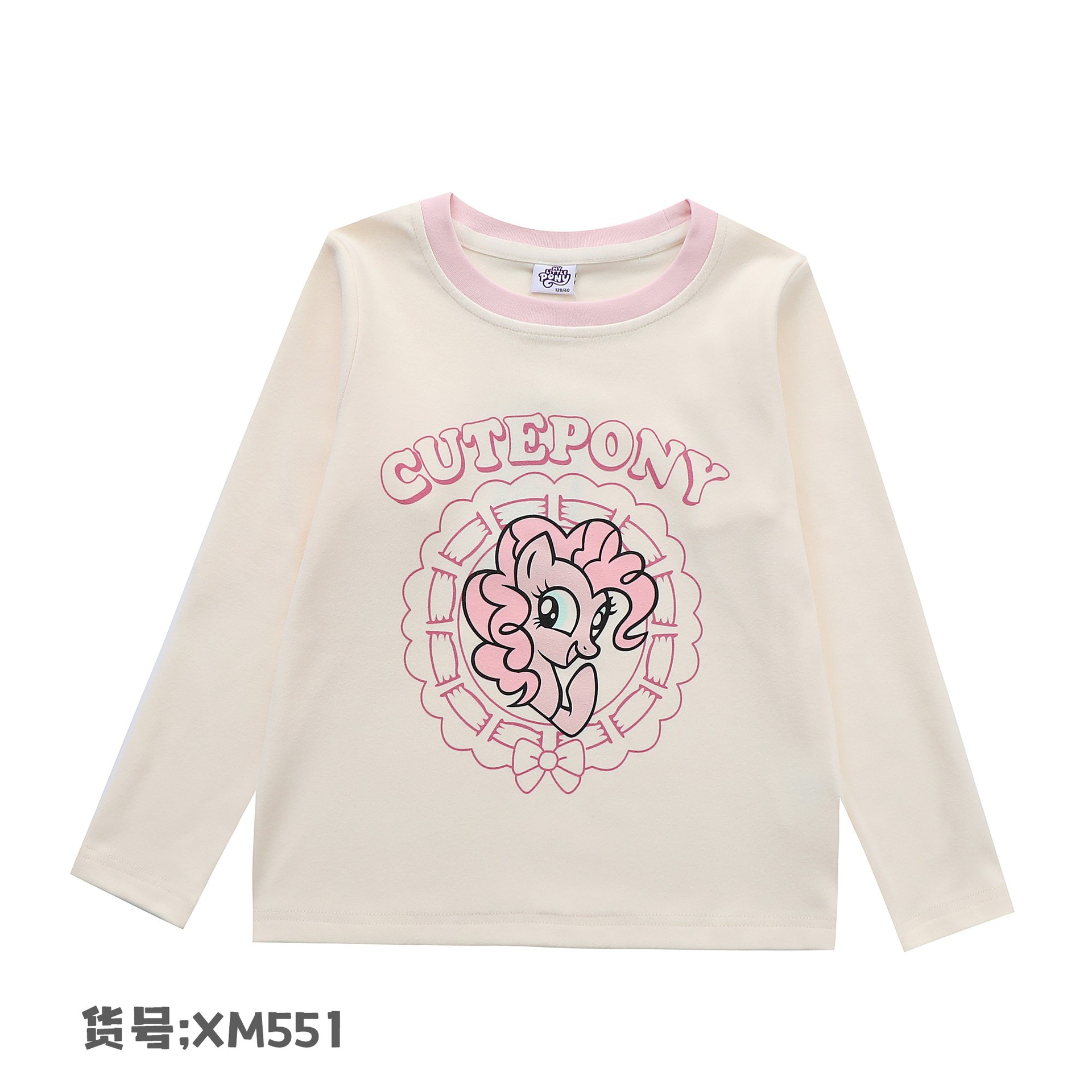 一件代发 25款童装    儿童长袖小马T恤 女童打底衫