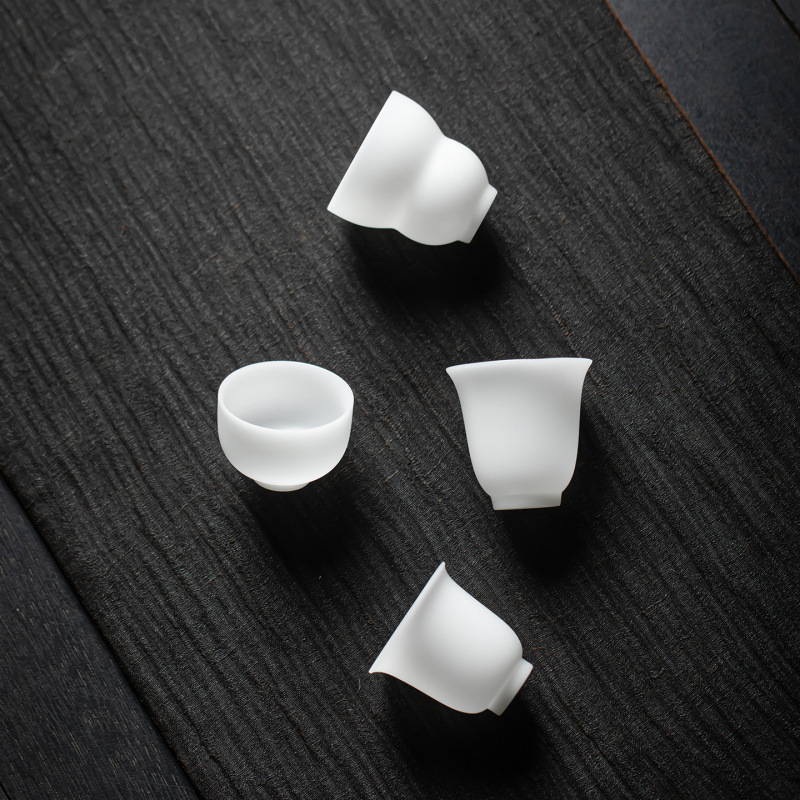 冰种玉瓷主人杯品茗杯客杯儿童专用茶杯单杯20ml30ml喝水杯德化白|undefined