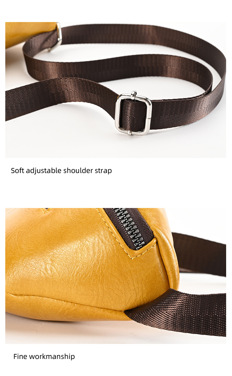 Pillow Shape Shape Women's Fashion Solid Color Pu Leather Waist Bags