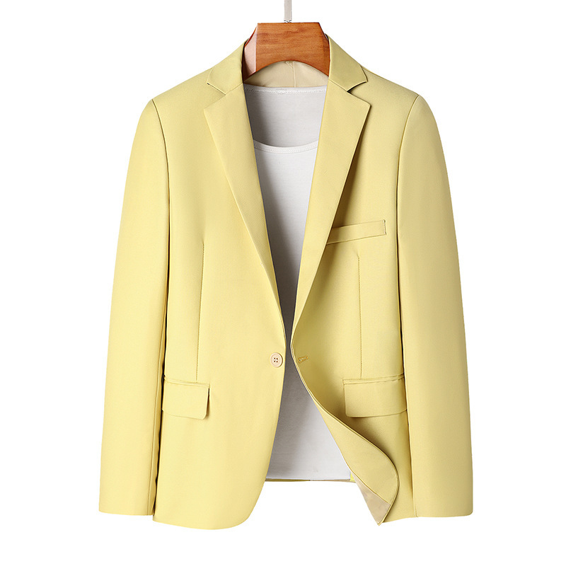 Suit Men's Casual Suit Professional Formal Dress Color Dress Spring and Autumn E-commerce Base A056-901 Jacket P65