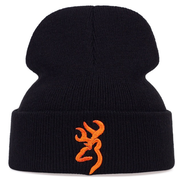 Unisex Hip-hop Retro Streetwear Solid Color Embroidery Eaveless Wool Cap display picture 1