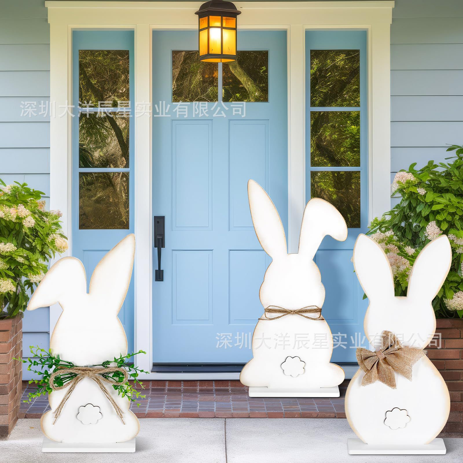 부활절 정원 장식 팻말 16개입