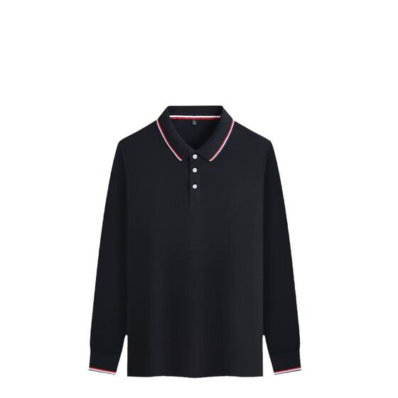 Long-sleeved polo shirt work clothes lapel upper clothes tooling enterprise spring and autumn culture shirt custom t-shirt work clothes printing