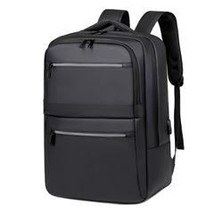 男款商務時尚電腦包 新款多功能男上班通勤背包高級感男士雙肩包
