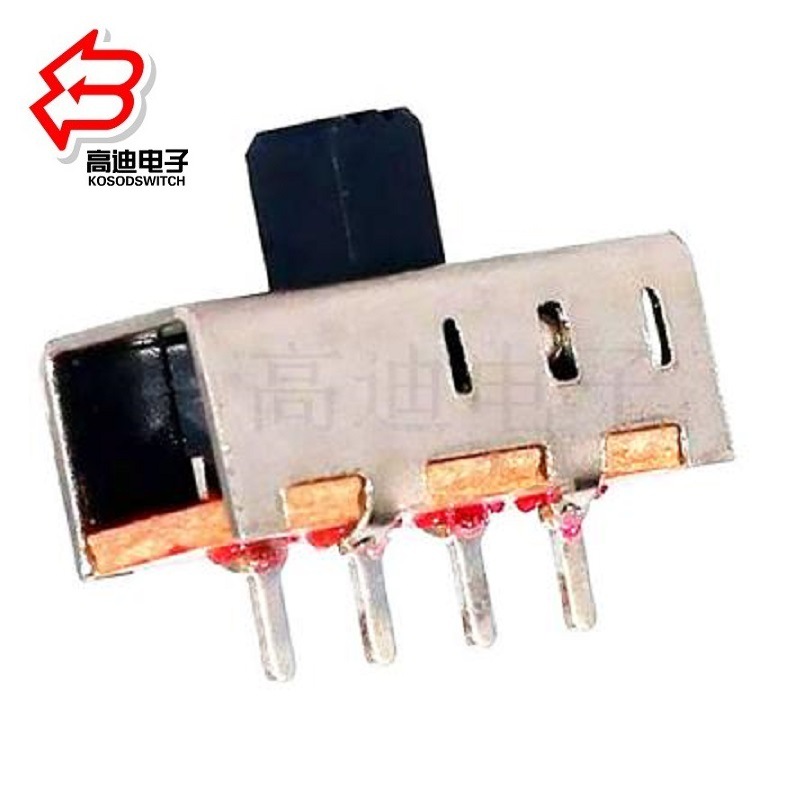 三档拨动开关行程 3.2 三段滑动开关4脚耐温.直拨3位小型拨码开关