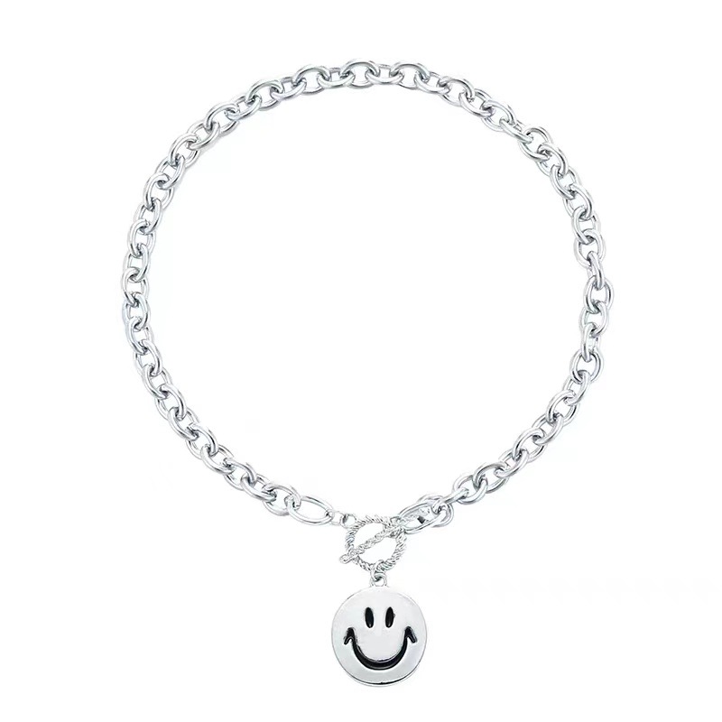 Hip Hop Smiley Face Alloy Necklace Wholesale display picture 6